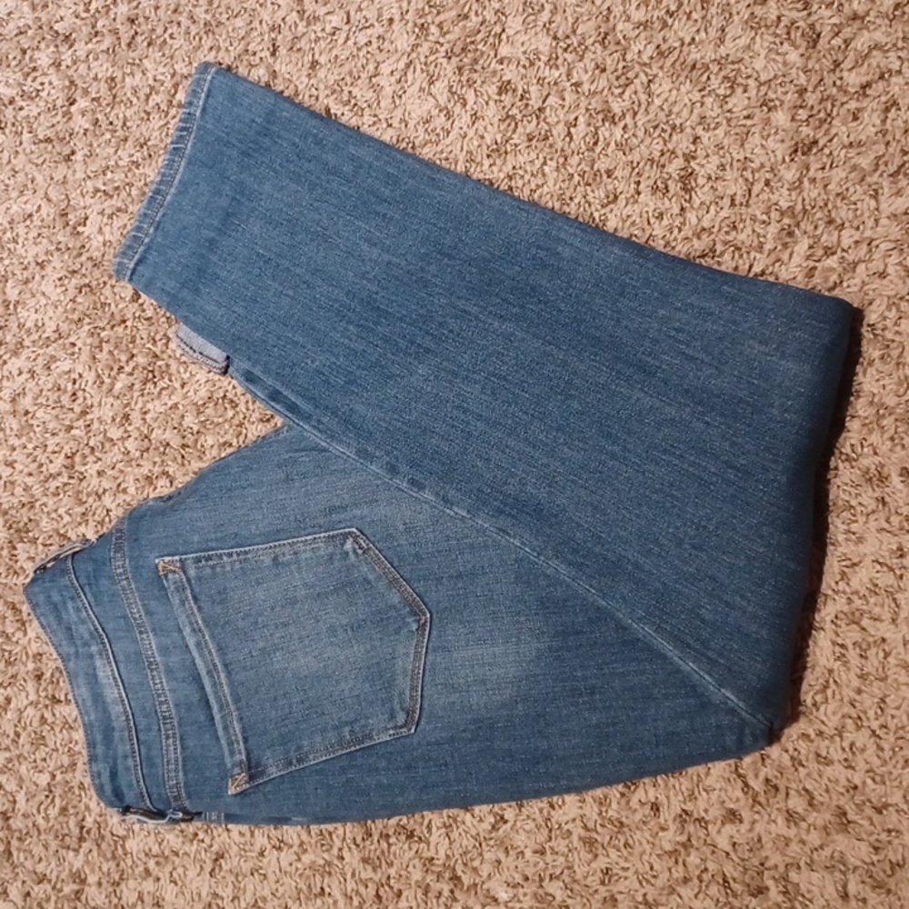 Denim mid rise skinny jeans